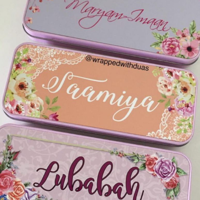 Personalised pencil tin